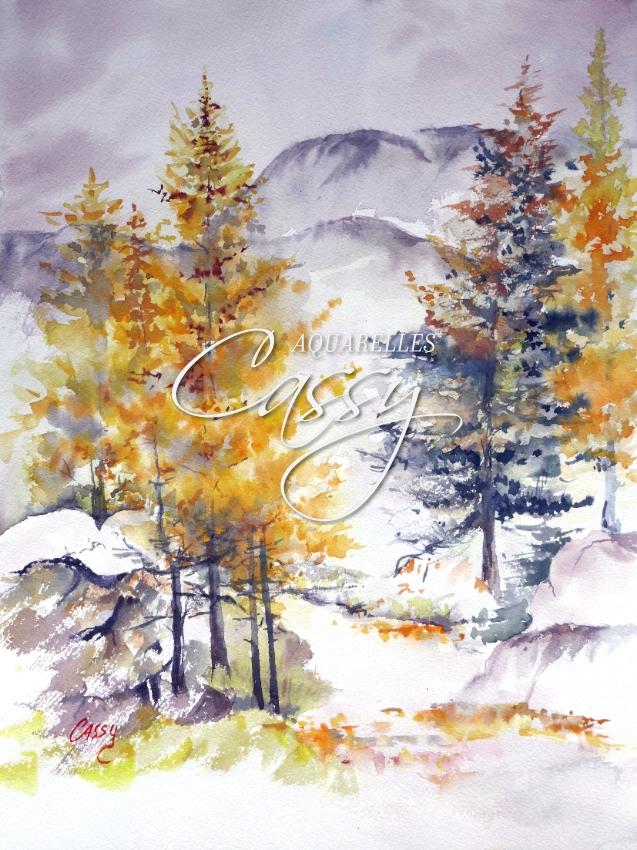 Les Melezes 2023 - 41 cm X 31 cm